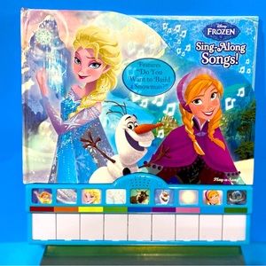 DISNEY FROZEN SING-ALONG SONGS! MUSICAL PIANO LEARNING BOOK LIGH UP KEYBOARD